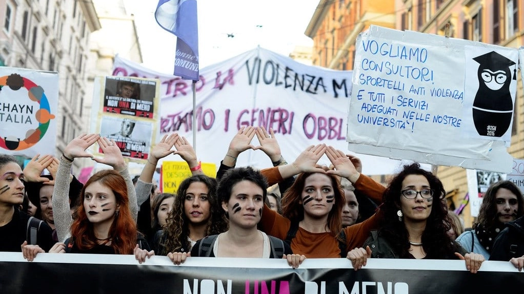 Manifestazione anti violenza sulle donne