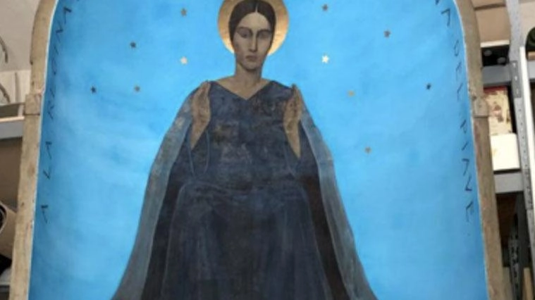 La Madonna del Piave ringiovanisce e il dipinto torna a vivere La Madonna del Piave ringiovanisce e il dipinto torna a vivere