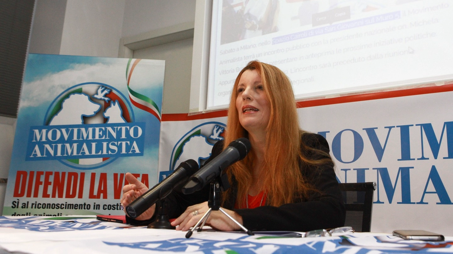 La conferenza stampa di Michela Brambilla (Newpress)