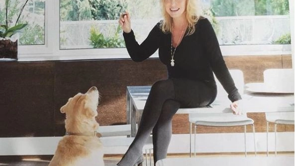 Antonella Clerici e il suo cane Oliver (Instagram)