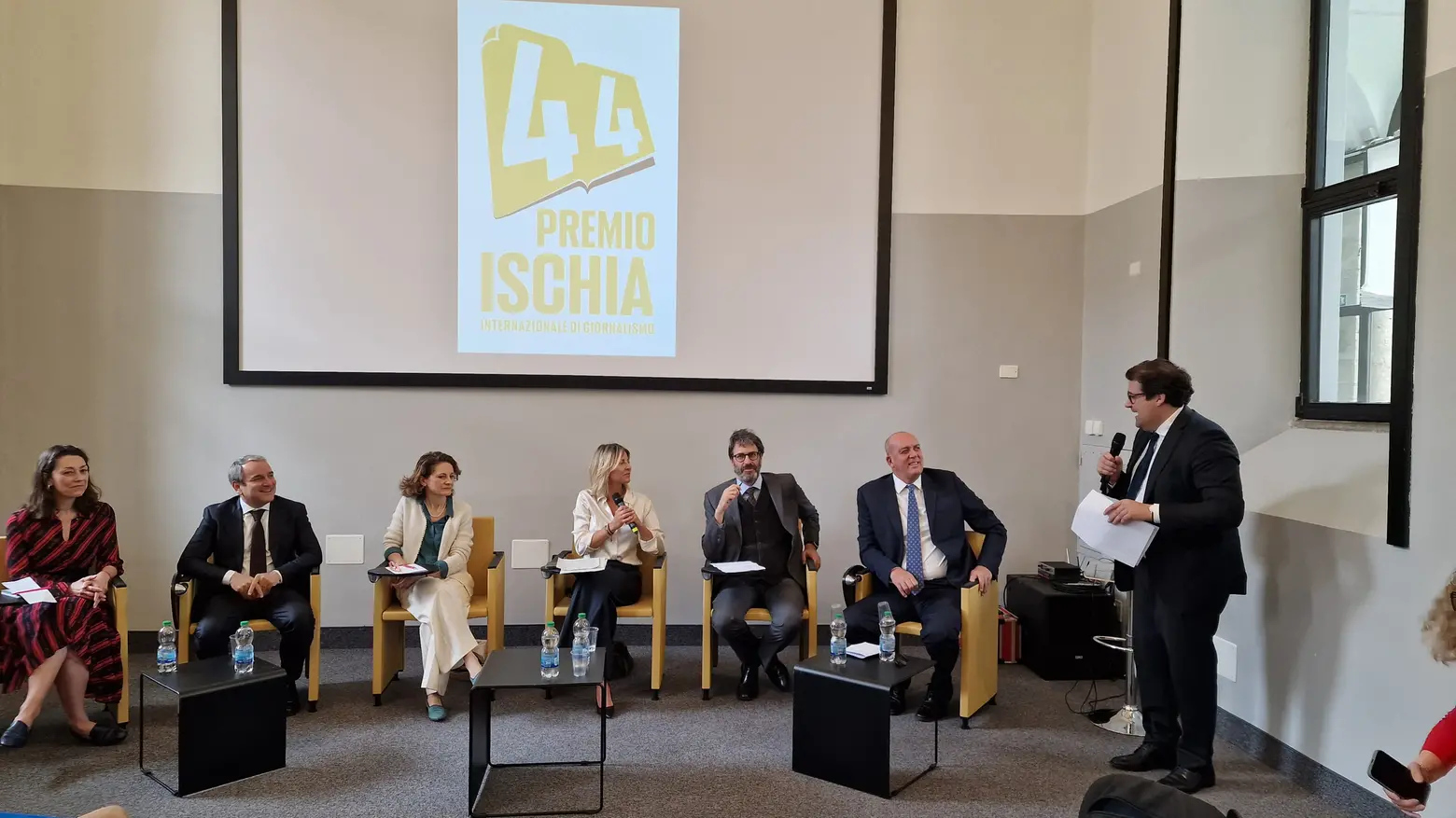 Un momento del dibattito organizzato dal Premio Ischia a Palazzo delle Stelline