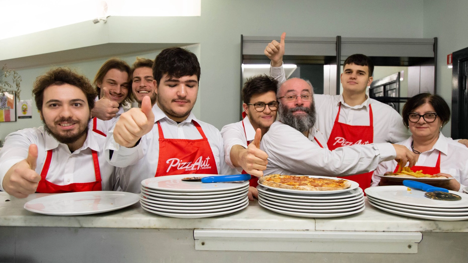 I rgazzi di Pizzaut hanno inventato la pizza "Ricostruzione"