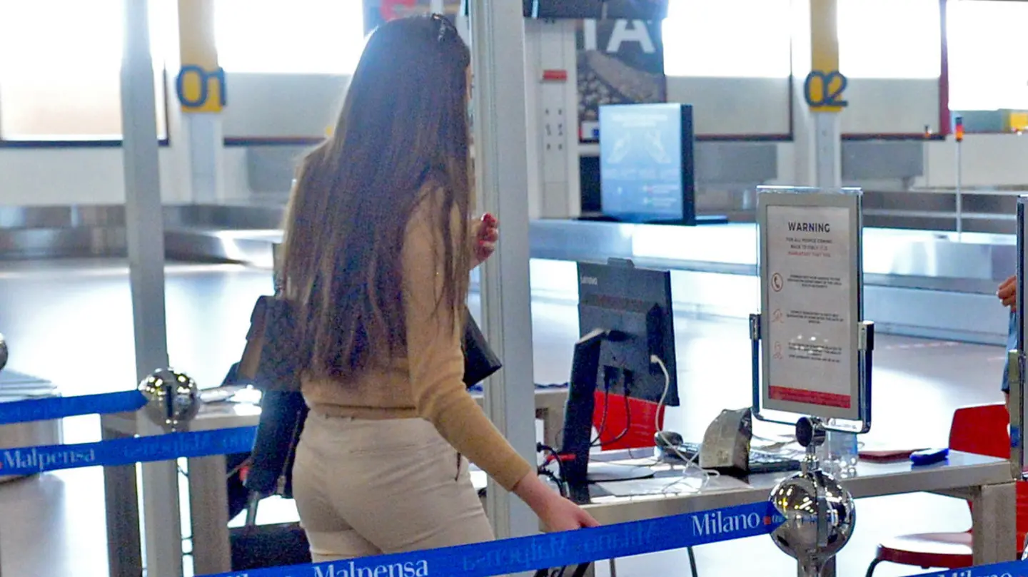 L'area imbarchi dell'aeroporto di Malpensa