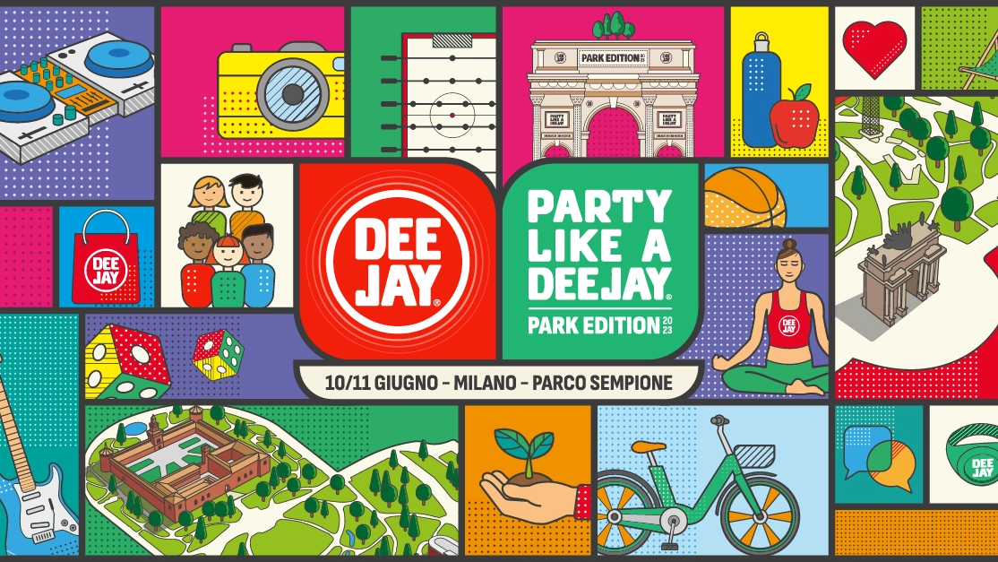 Il manifesto del concerto di Radio Deejay