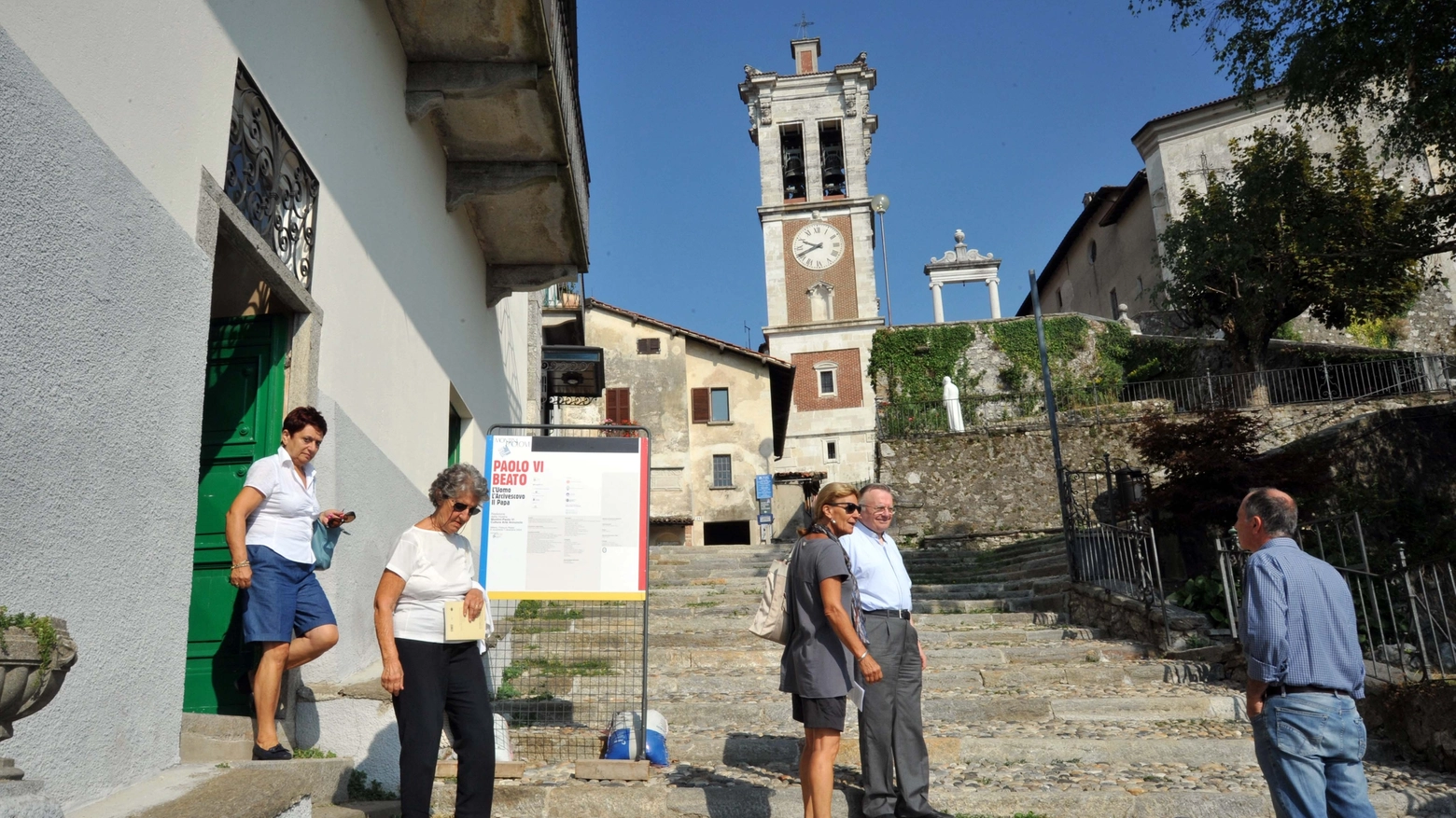 La scalinata del Sacro Monte