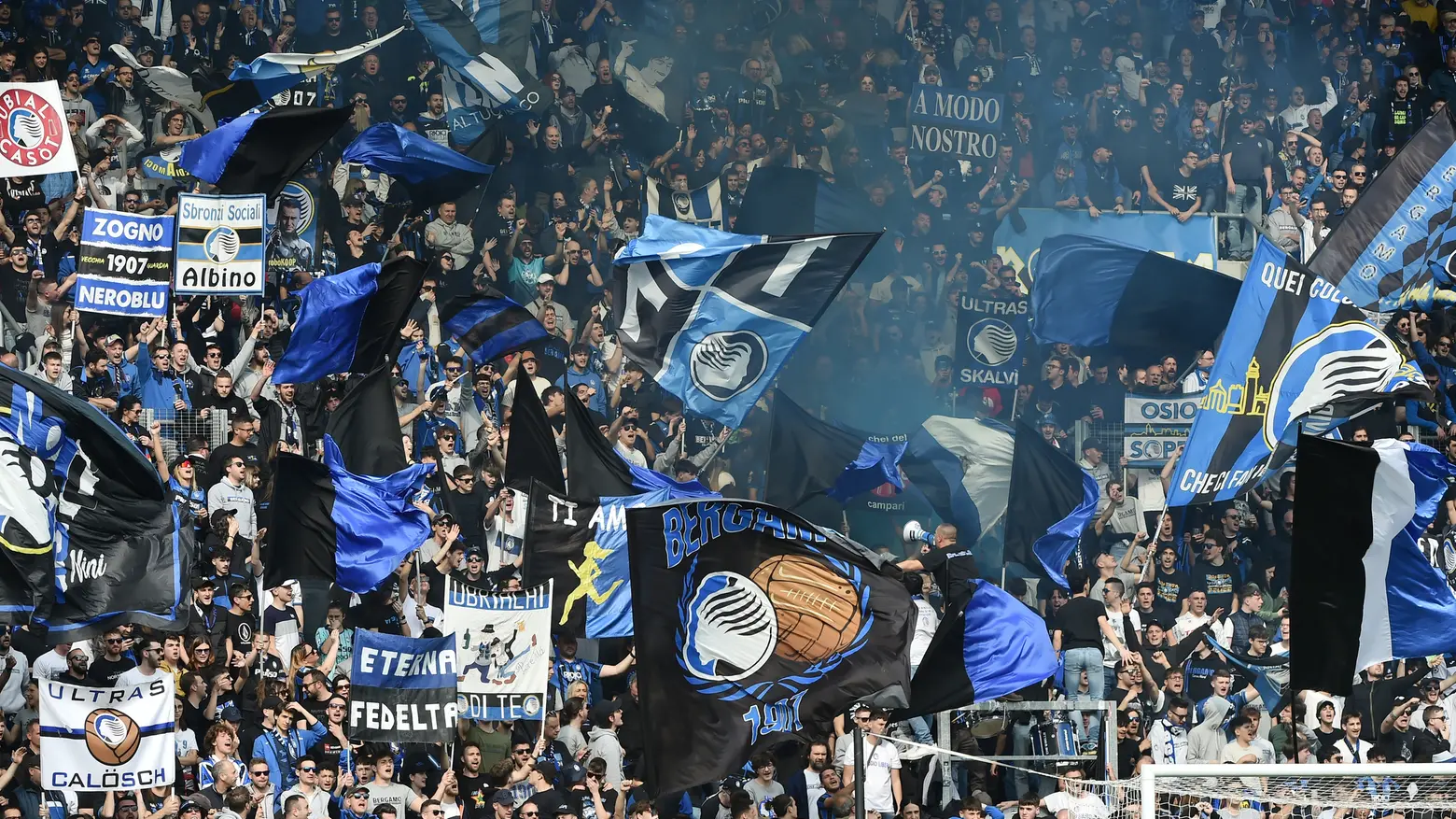 La curva dell'Atalanta pronta a sostenere la Dea anche a Firenze