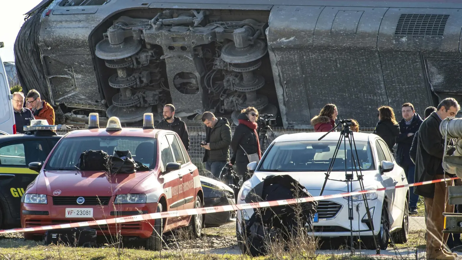 Il treno deragliato a Livraga Il treno deragliato a Livraga