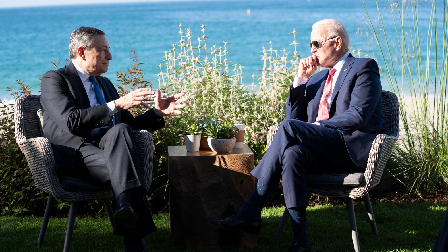 Mario Draghi e Joe Biden
