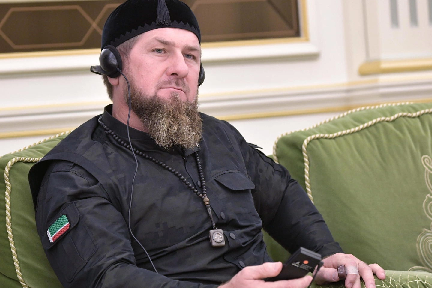 Il leader ceceno Ramzan Kadyrov (foto Ansa)