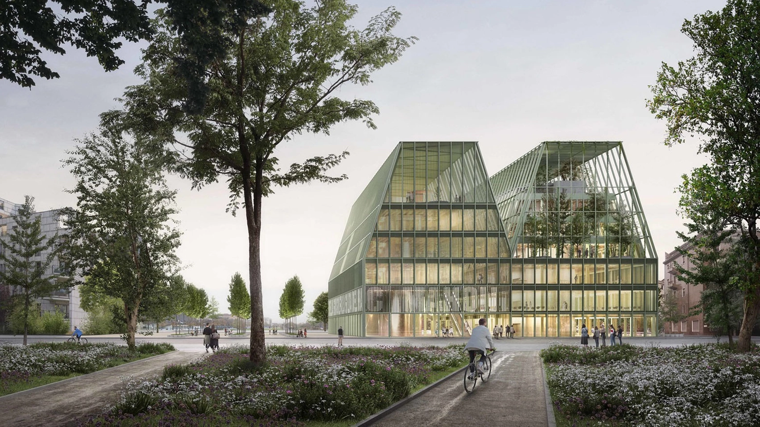 Il rendering del progetto della Beic firmato dallo studio di Raffaele Lunati