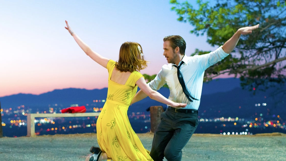 Emma Stone  e Ryan Gosling in "La La Land", superfavorito