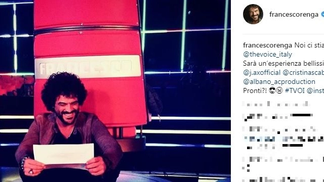 Francesco Renga coach di The Voice (Instagram)