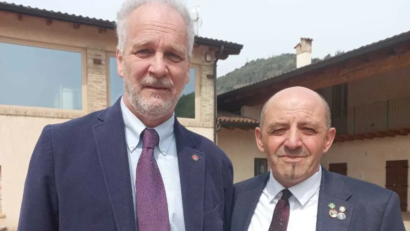 Francesco Garibaldi Hibbert (sinistra) con Gianluigi Valotti