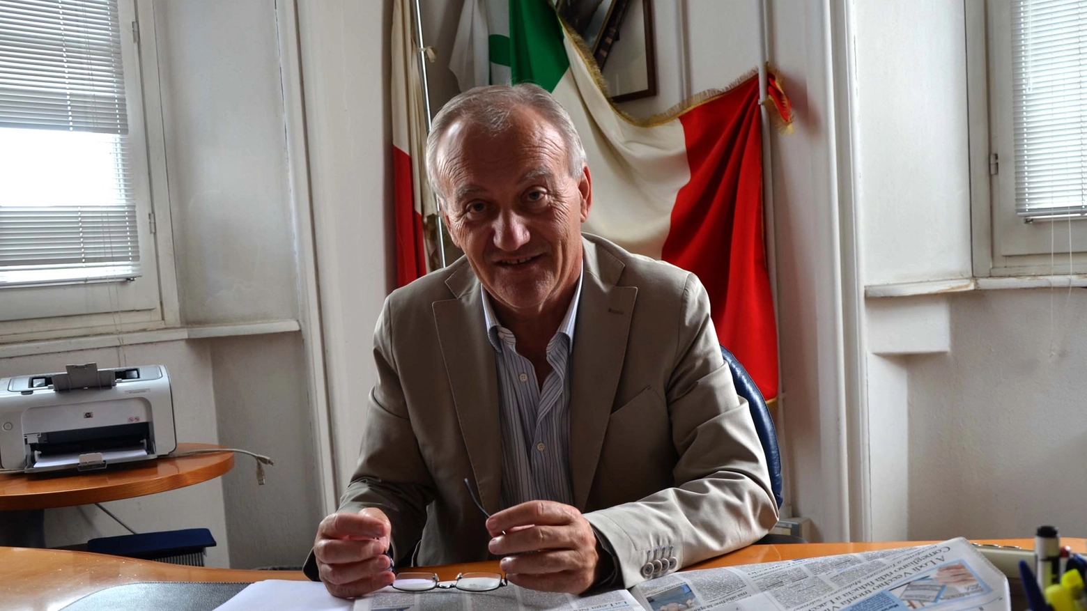 Il sindaco Gianfranco Concoradti
