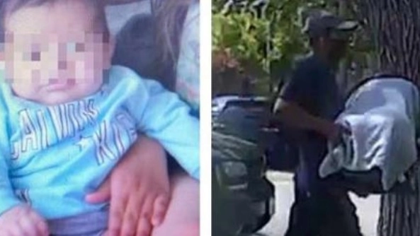 Brandon Cuellar, il neonato rapito e il frame del video diffuso dalla polizia