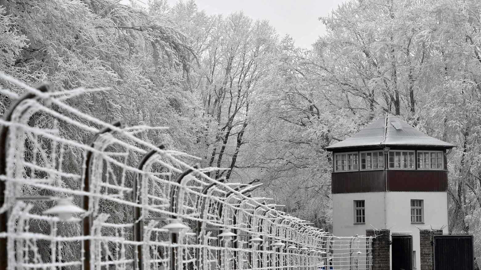 Il campo di concentramento di Buchenwald (Afp)