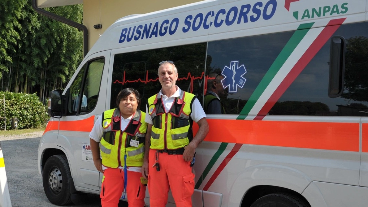 Sonia Pirovano e Giuseppe Spataro, di Busnago Soccorso