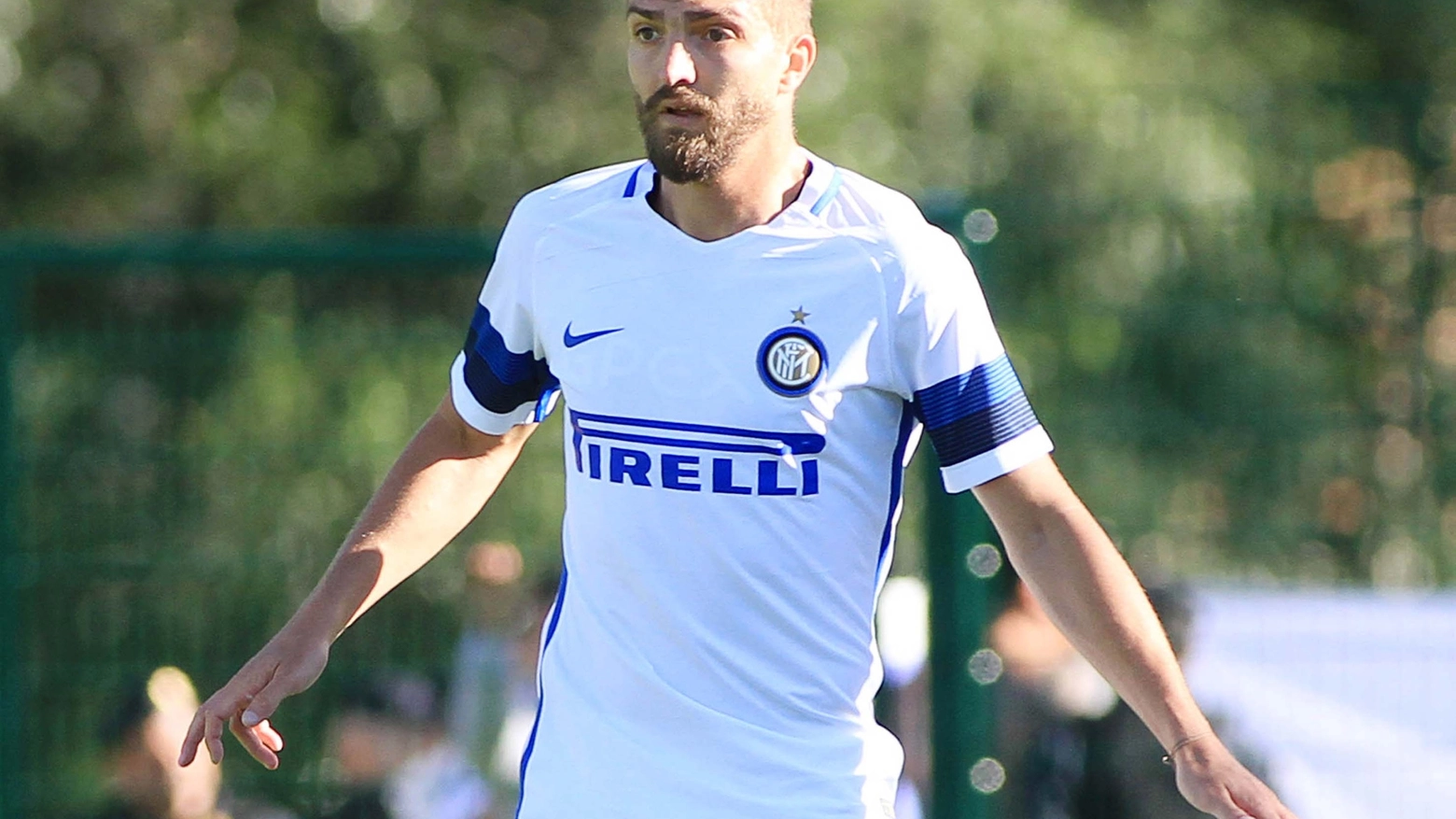 Erkin con la maglia dell'Inter durante un'amichevole a Brunico (Alive)