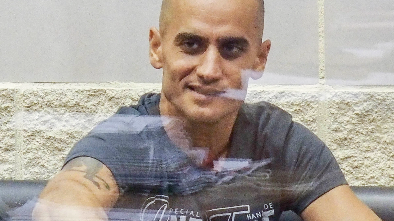 Dritan Demiraj prima dell'aggressione in carcere