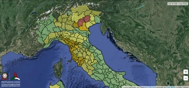 Maltempo, la Protezione civile fa scattare l’allerta meteo. Rossa in Veneto, arancione in Emilia Romagna e Toscana