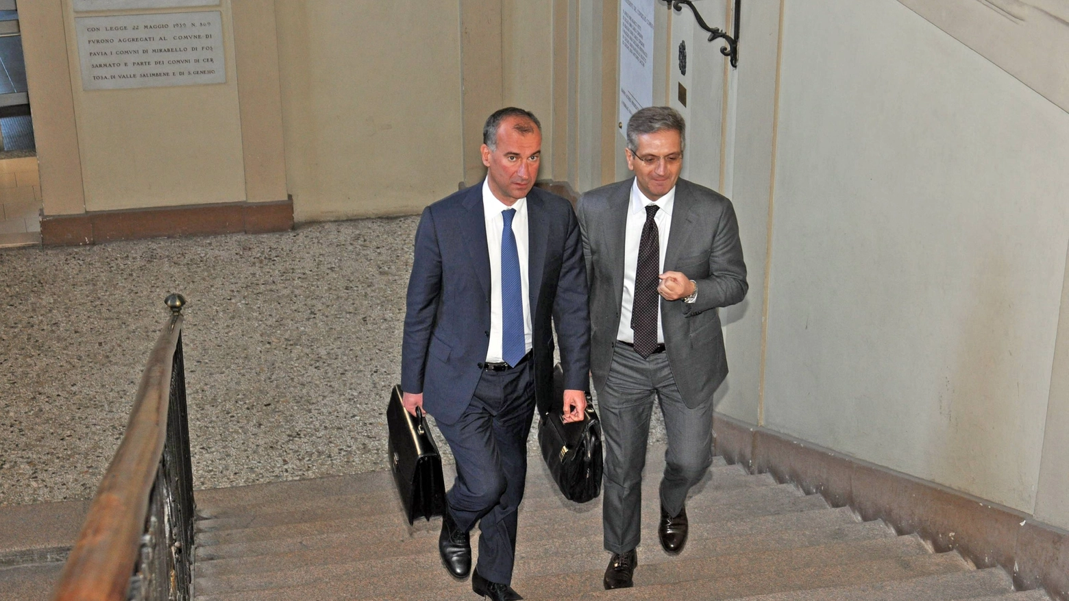 Da sinistra Giovanni Parisi e Goffredo Freddi, manager della Merck