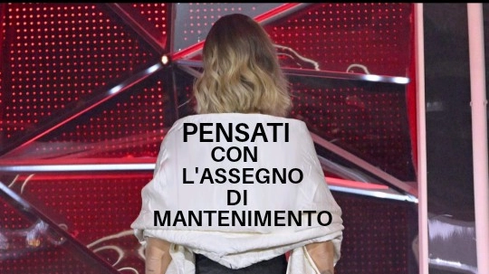 "Pensati con l'assegno di mantenimento"
