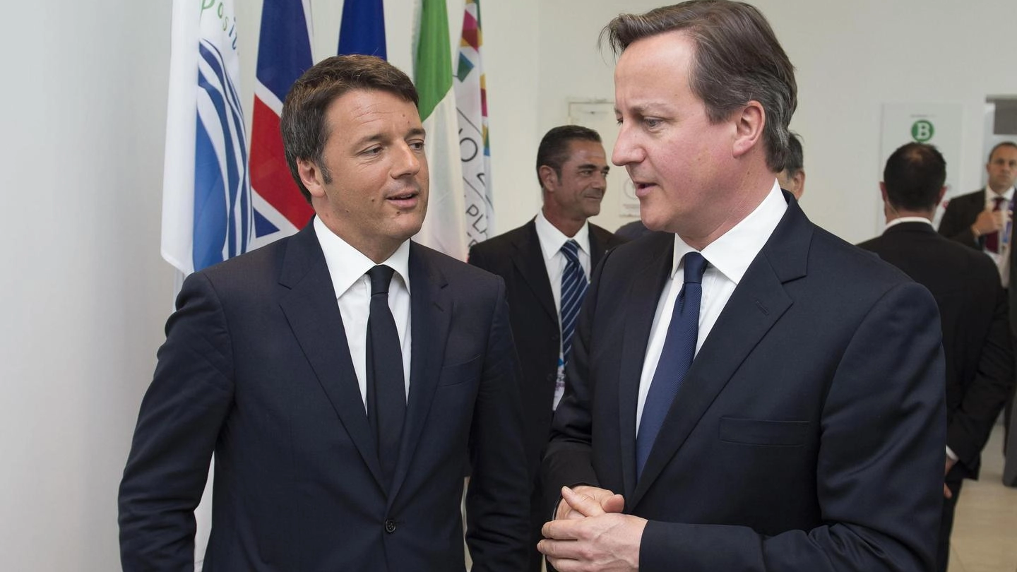 David Cameron e Matteo Renzi a Expo