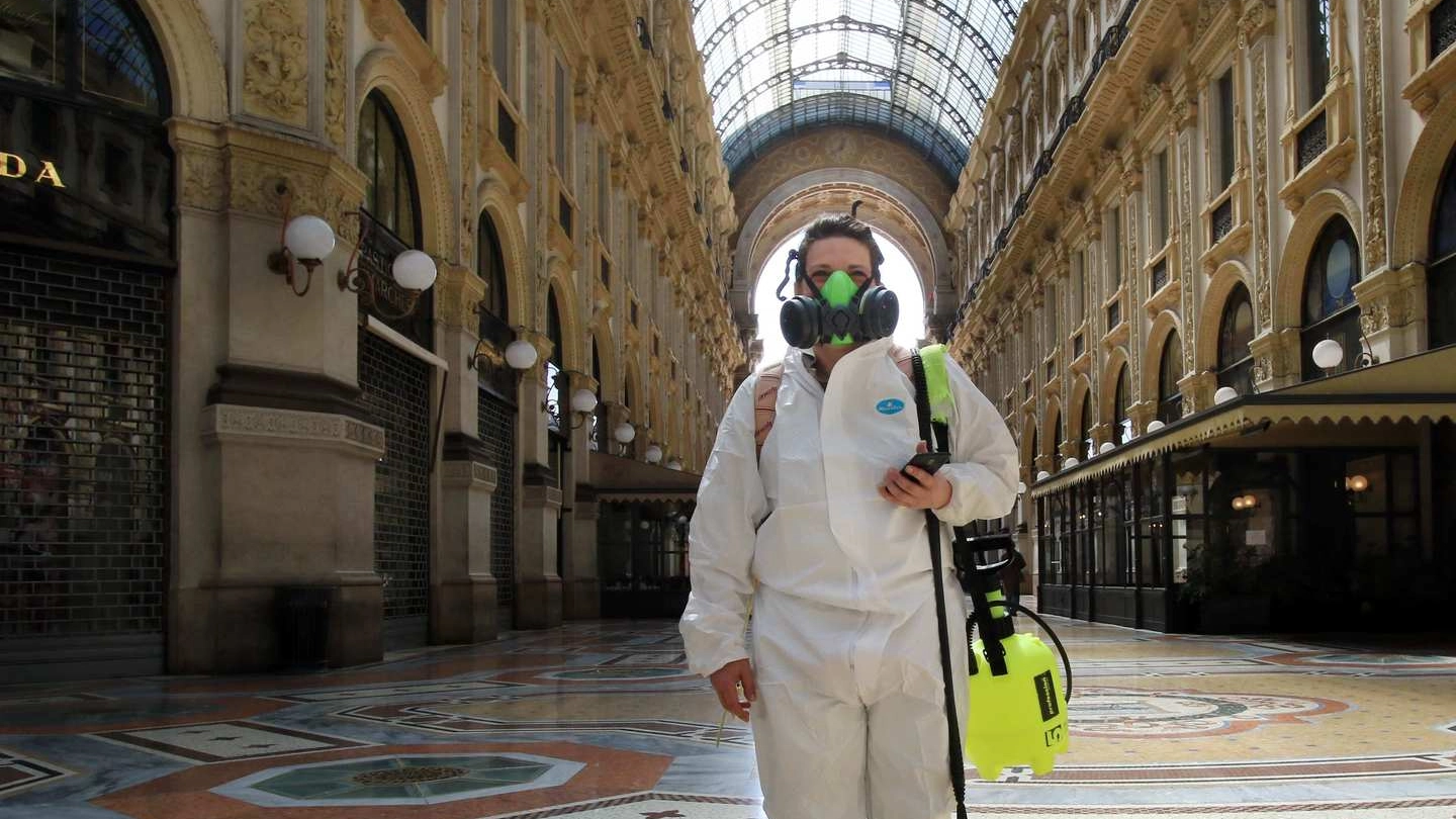 Sanificazione in Galleria a Milano
