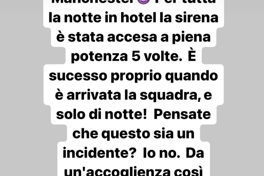 La storia Instagram in cui la fidanzata del calciatore denuncia l'accaduto