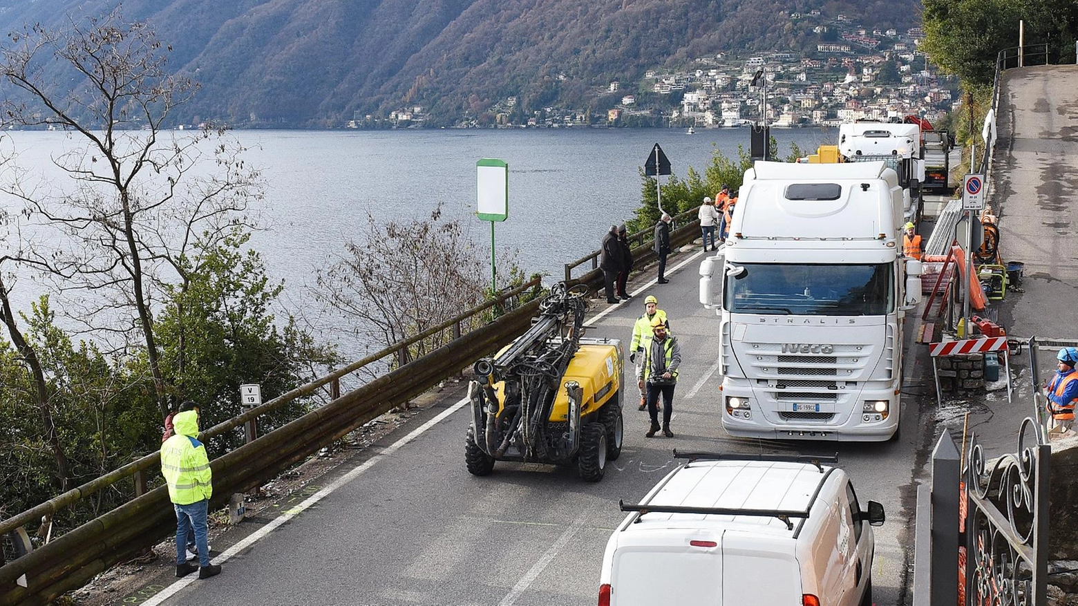 La strada Regina lungo il lago di Como