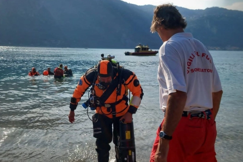 I sommozzatori dei vigili del fuoco