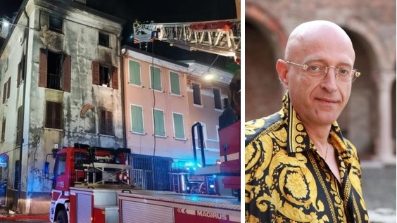 Riccardo Braglia e l'incendio della sua casa a Mantova