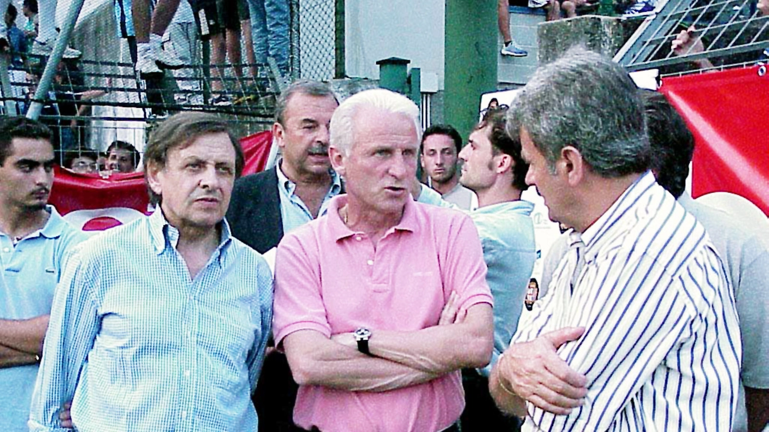 Carlo Bodega con Trapattoni e Angelo Battazza