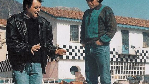 Tullio Abbate con Diego Armando Maradona che era suo cliente