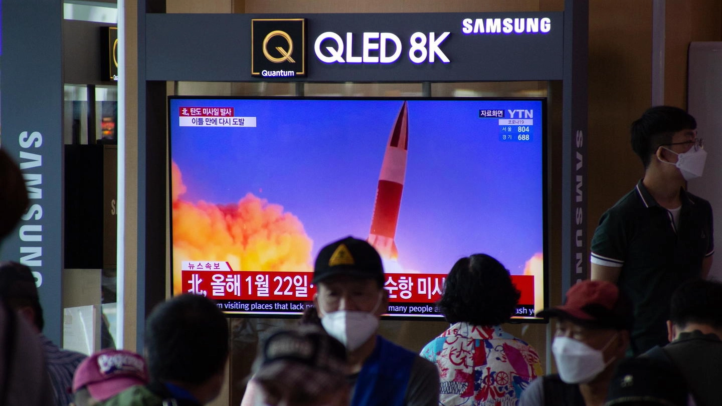Le immagini trasmesse a Seul di un lancio precedente