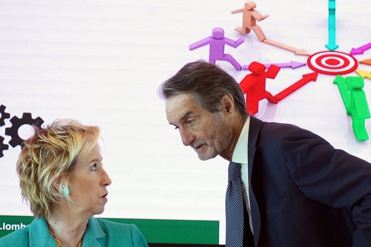 Letizia Moratti e Attilio Fontana