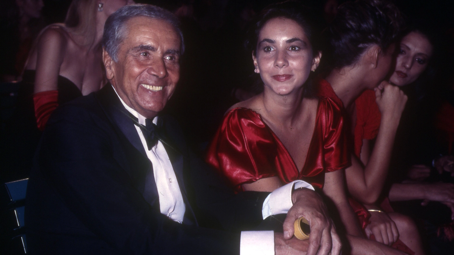 Enzo Tortora e la figlia Silvia, in una foto del 1987