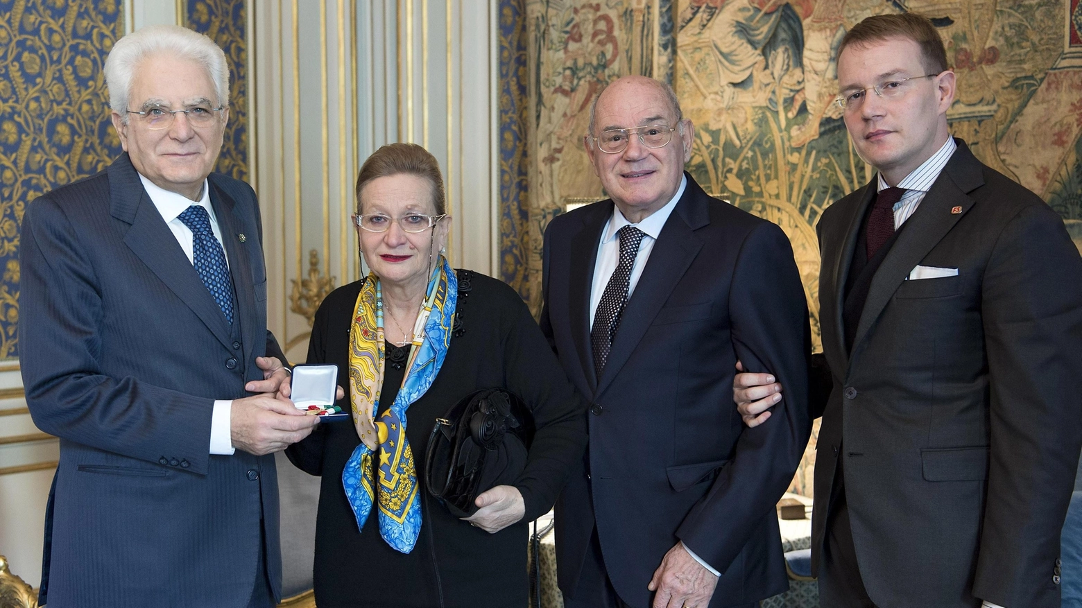 Il presidente Mattarella con i familiari di Eleonora Cantamessa