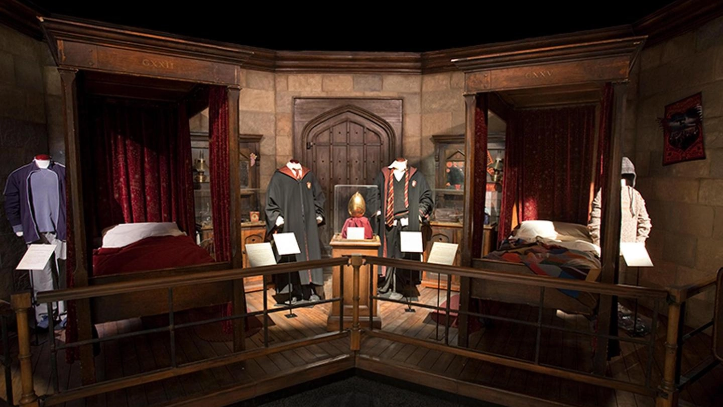 Una delle stanze di "Harry Potter: The Exhibition" (Ansa)
