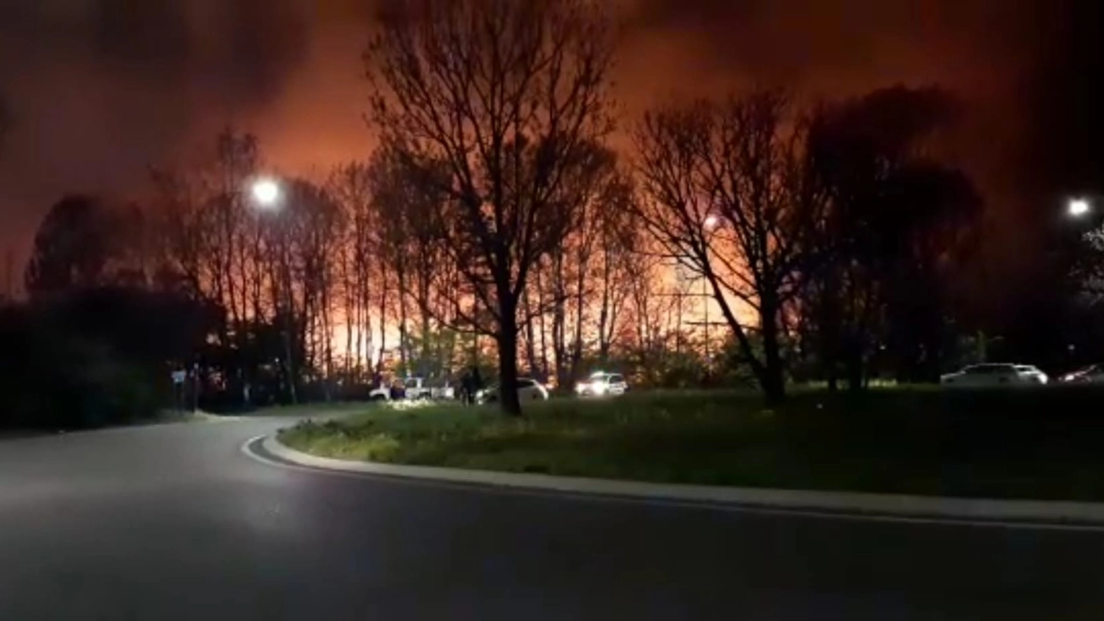 L'incendio al Parco delle Groane