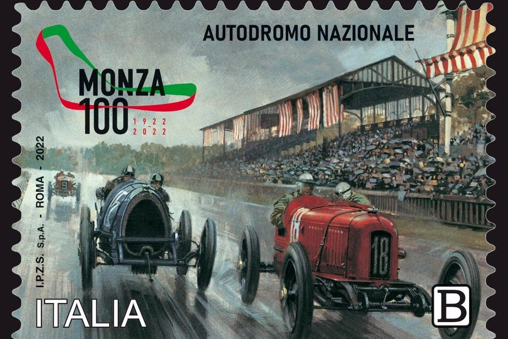 100 anni Autodromo di Monza, il francobollo di Poste Italiane