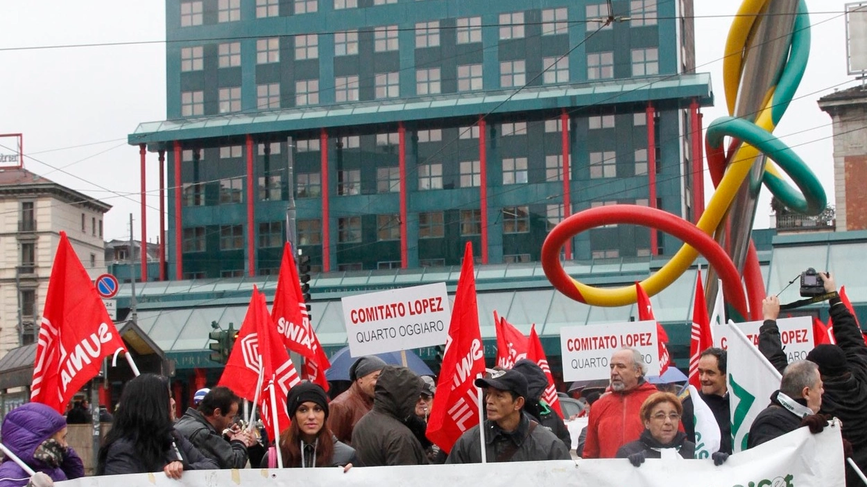 Una delle tante manifestazioni organizzate dai sindacati inquilini per dire no agli sfrattti e rivendicare il diritto alla casa
