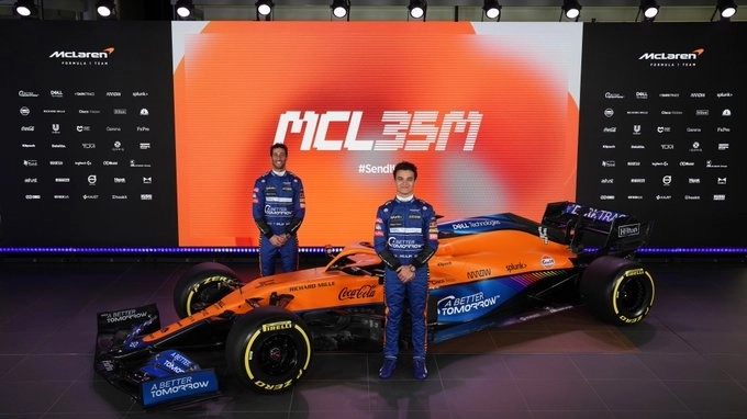 Lando Norris e Daniel Ricciardo con la nuova monoposto