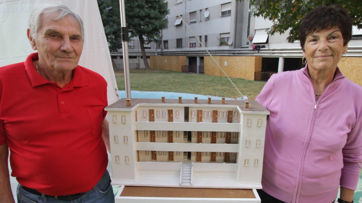 Carlo BussettiEugenia BosèAFFIATATI Luigi Greco  e Luigia Spano insieme da 56 anni L’ex artigiano  ha fatto rivivere  le vecchie palazzine  in un plastico
