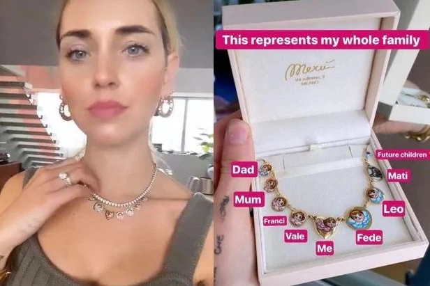 Chiara Ferragni e la collana dedicata alla famiglia
