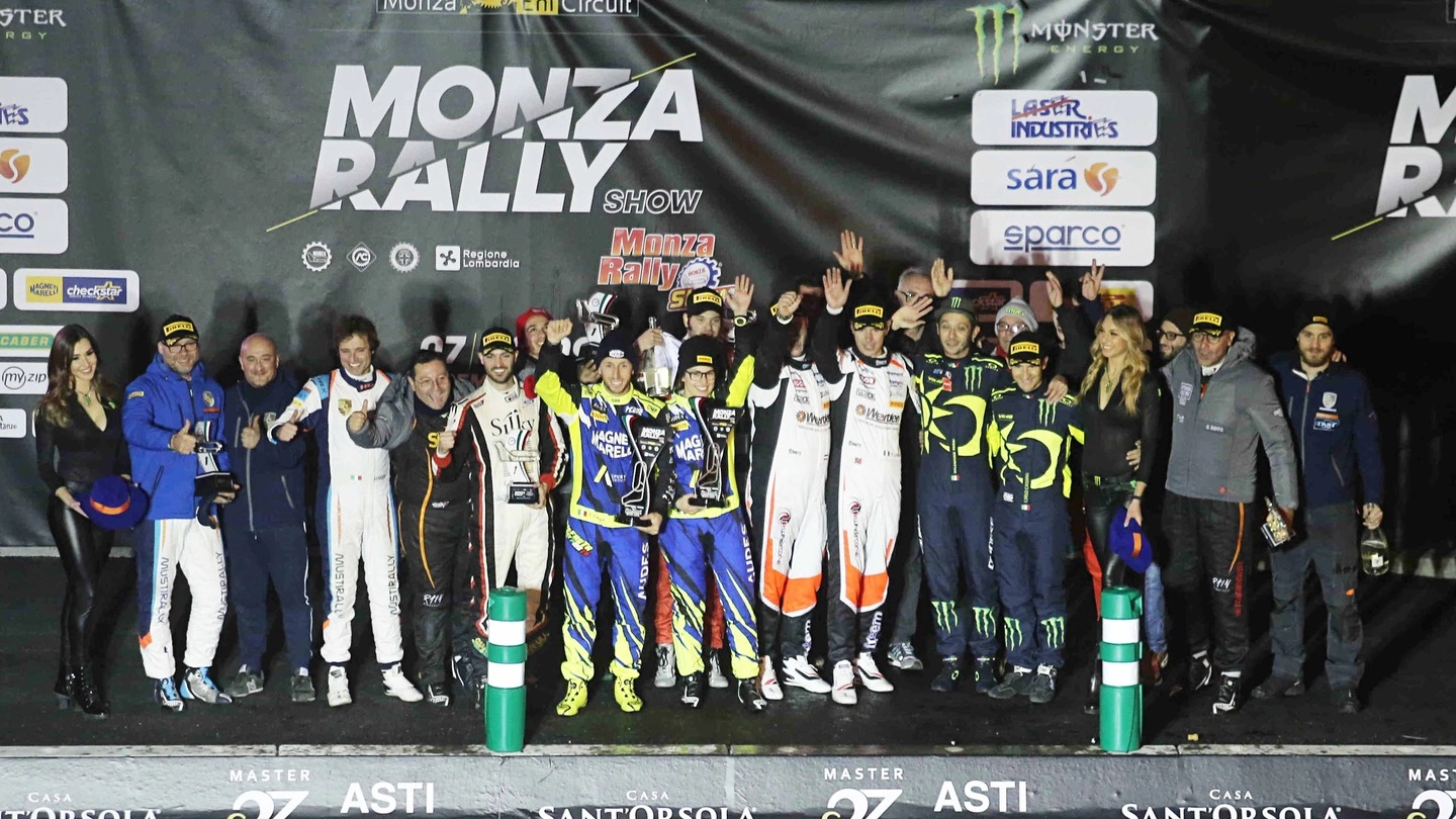 Il podio del Monza Rally Show