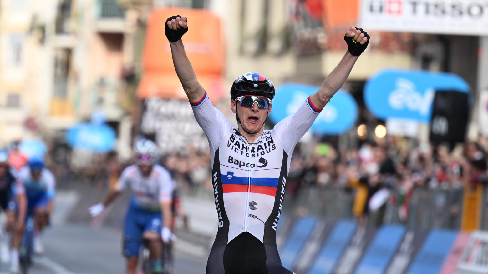 Matej Mohoric, vincitore della Milano-Sanremo 2022