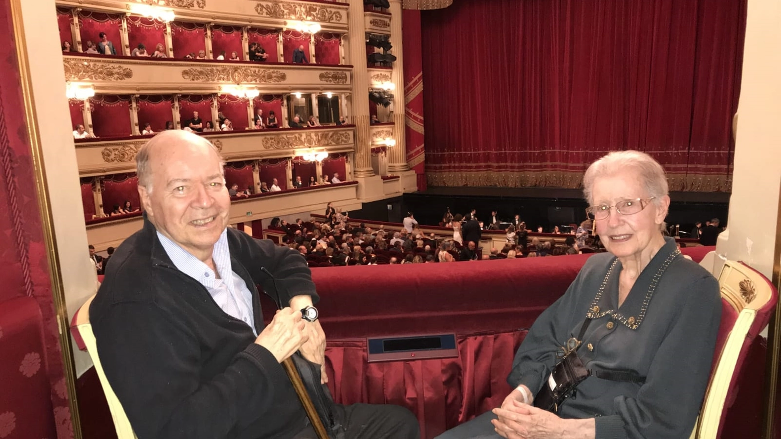Piero Braconi e Liliana Tondino detta Lilli alla Scala
