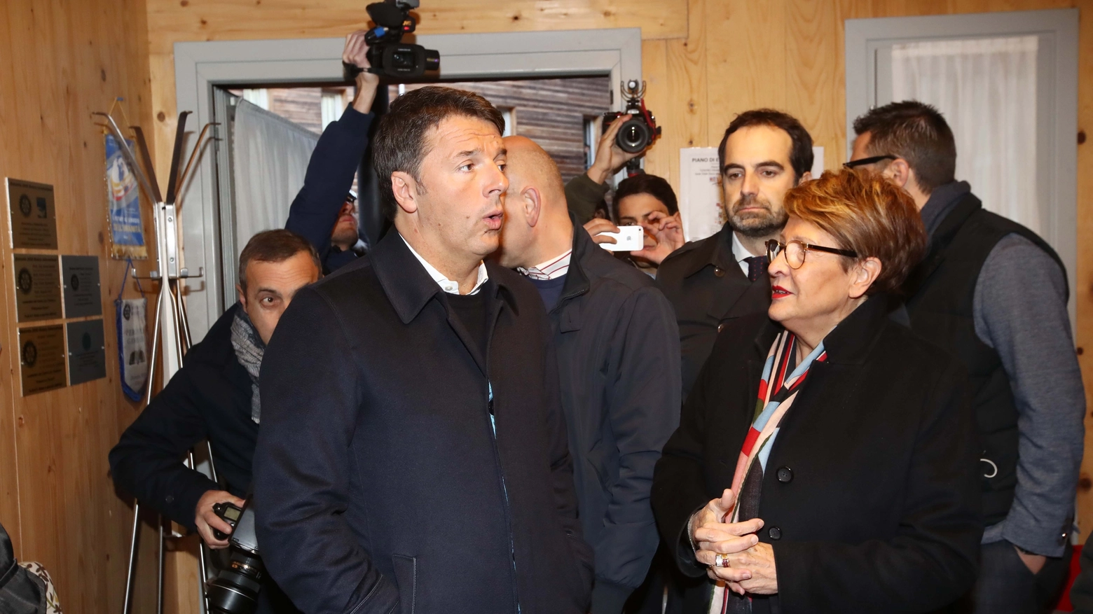 Matteo Renzi in visita all'Anfas di Brescia 