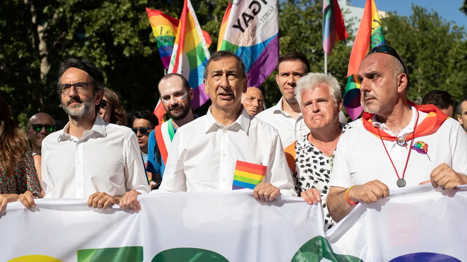 Beppe Sala al Gay Pride del 2022